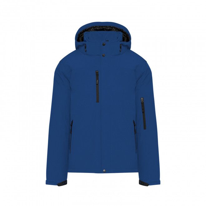 SOFTSHELL HOMME PERSONNALISABLE 'KARISOFT CAPUCHE' - bleu royal