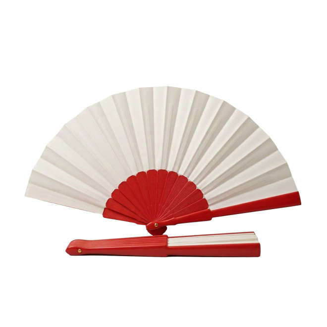 EVENTAIL GEANT EN PLASTIQUE PERSONNALISABLE 'FANNY GEANT XXL' - rouge