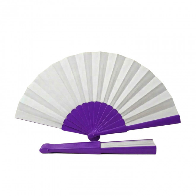 EVENTAIL GEANT EN PLASTIQUE PERSONNALISABLE 'FANNY GEANT XXL' - violet