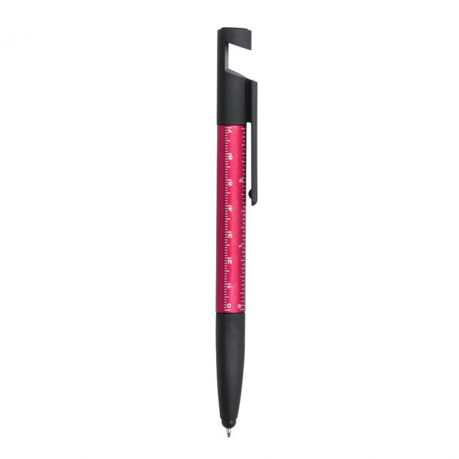 STYLO/STYLET PERSONNALISABLE MULTIFONCTION 'RUVI' - rouge