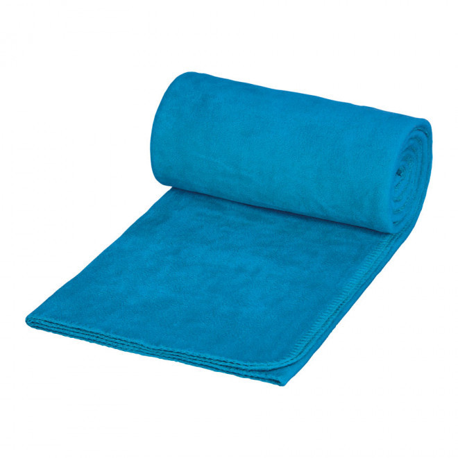 PLAID POLAIRE PERSONNALISABLE 'WEEK-END' - bleu clair