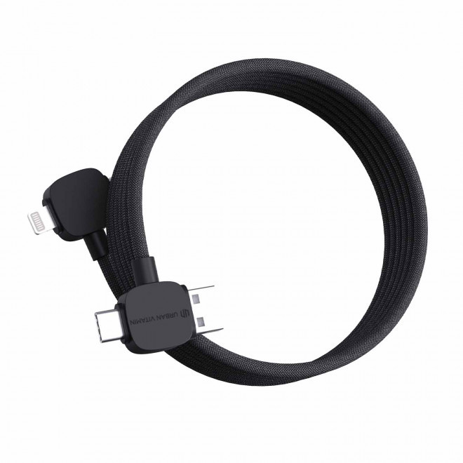CABLE DE CHARGE MAGNETIQUE PERSONNALISABLE 65W RCS 'STOCKOO' - noir