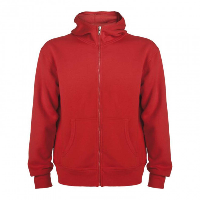 RAPIDE 4J - SWEAT ZIPPE MIXTE PERSONNALISABLE 'RAPHAEL' - rouge