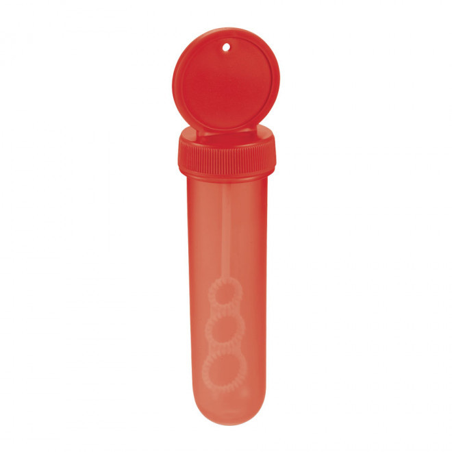 TUBE À BULLES DE SAVON PERSONNALISÉ 'BURBULA' - rouge