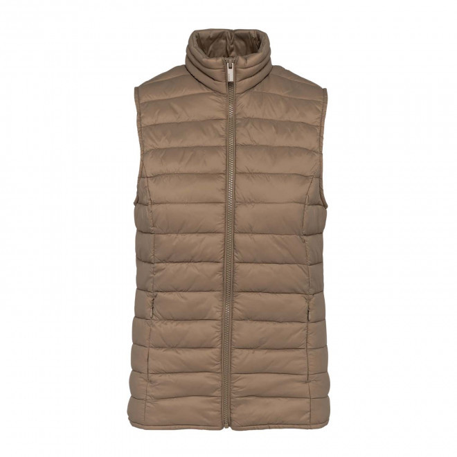 BODYWARMER FEMME PERSONNALISABLE 'INTERVALLE' - marron