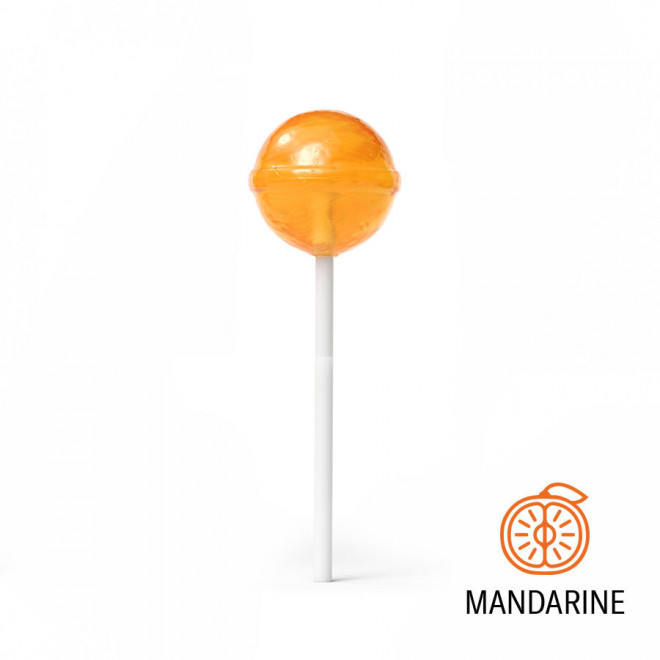 LOT DE 100 SUCETTES BOULES PUBLICITAIRES 'CHIPY' - mandarine