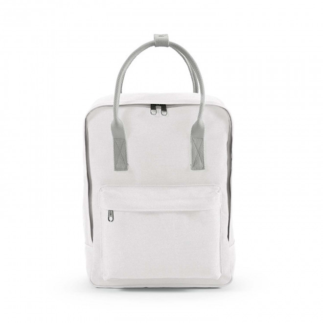 SAC A DOS TOILE RECYCLEE PERSONNALISABLE 'MASTAL' - blanc