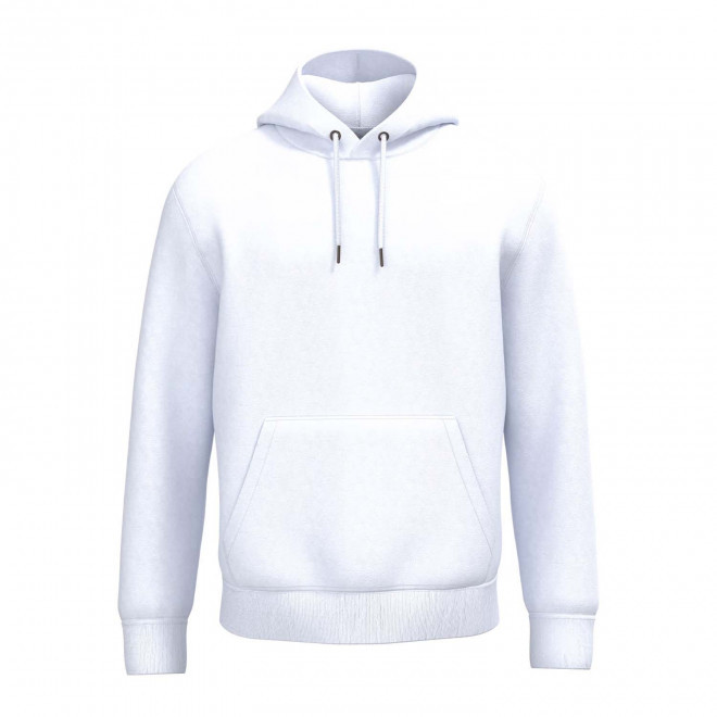 SWEAT-SHIRT MIXTE CAPUCHE PERSONNALISABLE 'NATIF' - blanc