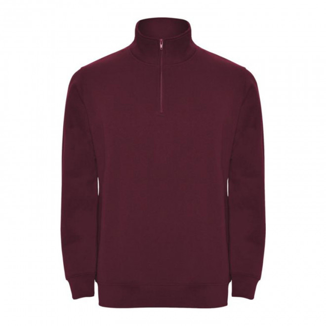 RAPIDE 4J - SWEAT MIXTE DEMI-ZIP 'RAPHAEL'  - bordeaux