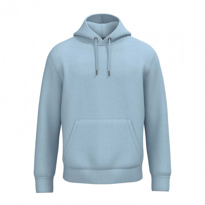 SWEAT-SHIRT MIXTE CAPUCHE PERSONNALISABLE 'NATIF' - bleu aqua