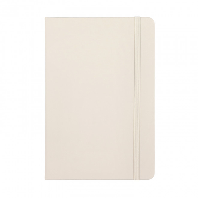 CARNET A5 EN PU PERSONNALISABLE 'TOMASO LIGNE' - beige