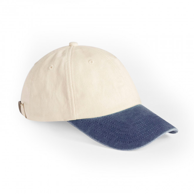 CASQUETTE PERSONNALISABLE 6 PANS 'PEAK LOW' - bleu