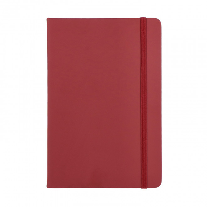 CARNET A5 EN PU PERSONNALISABLE 'TOMASO LIGNE' - bordeaux