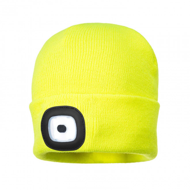 BONNET LED COQUE PERSONNALISABLE 'BOLIGHT PRO' - jaune fluo