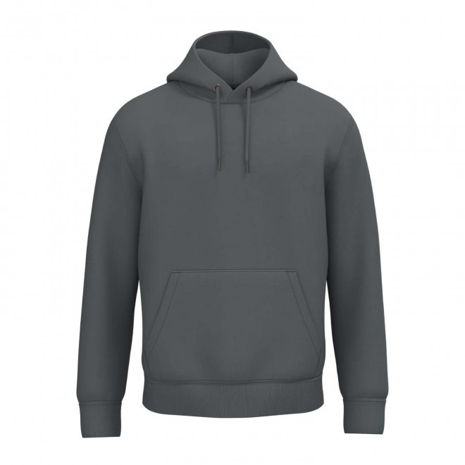 SWEAT-SHIRT MIXTE CAPUCHE PERSONNALISABLE 'NATIF' - gris métal