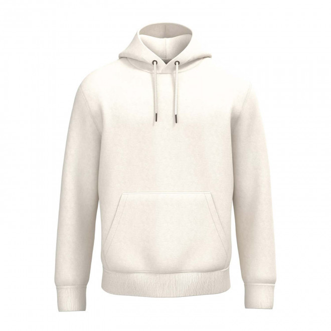 SWEAT-SHIRT MIXTE CAPUCHE PERSONNALISABLE 'NATIF' - ivoire