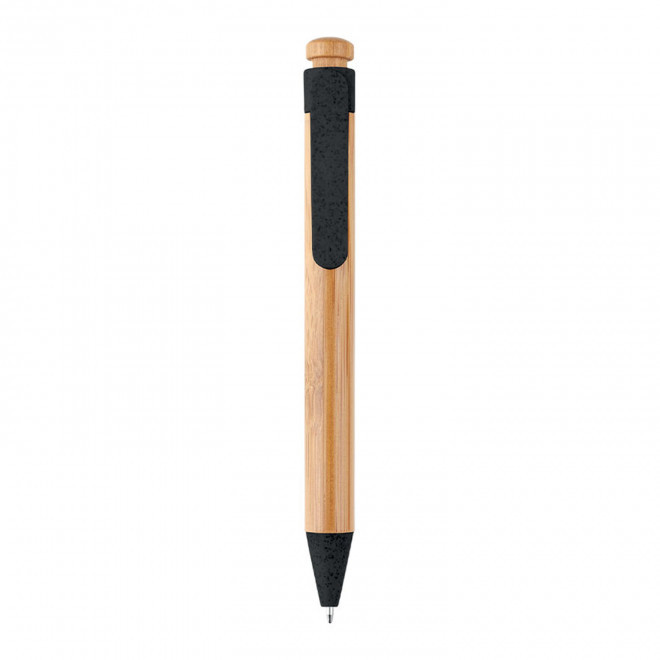 STYLO EN BAMBOU PERSONNALISABLE 'FARGESIA' - noir