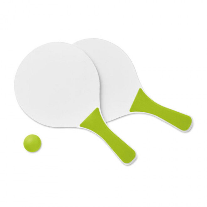 RAQUETTES DE PLAGE PUBLICITAIRE 'SUMMER FEELING' - vert
