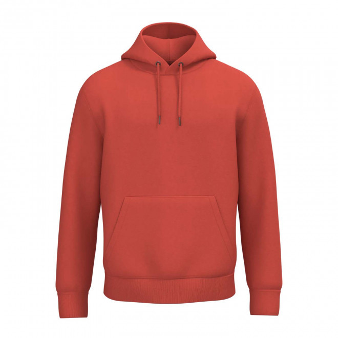 SWEAT-SHIRT MIXTE CAPUCHE PERSONNALISABLE 'NATIF' - orange foncé