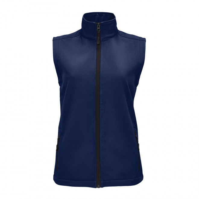 BODYWARMER SOFTSHELL FEMME PERSONNALISABLE 'RACE BW' - french marine