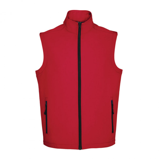 BODYWARMER SOFTSHELL HOMME PERSONNALISABLE 'RACE BW' - rouge