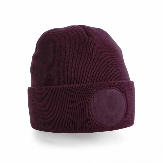 BONNET REVERS PERSONNALISABLE 'CAPELINO PATCH ROND' - bordeaux