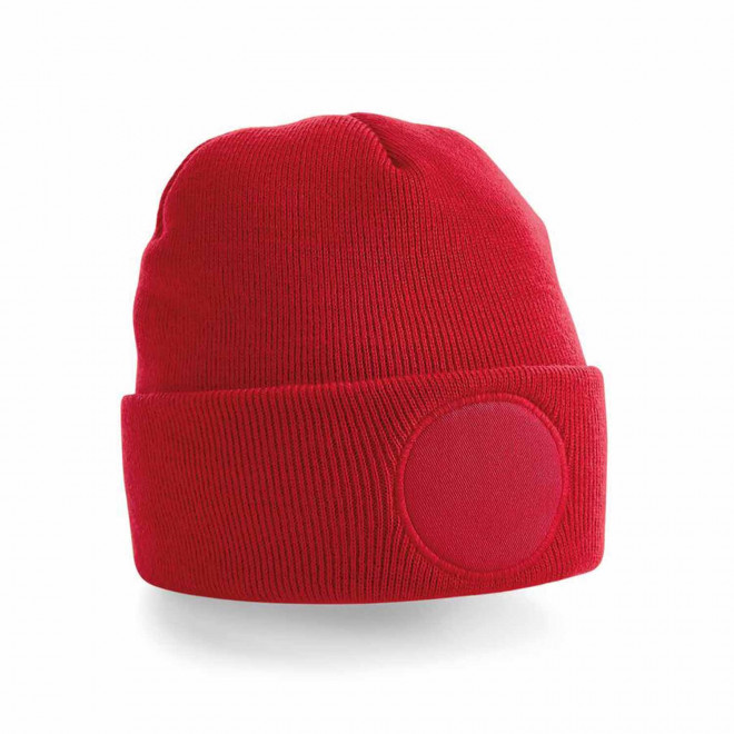BONNET REVERS PERSONNALISABLE 'CAPELINO PATCH ROND' - rouge