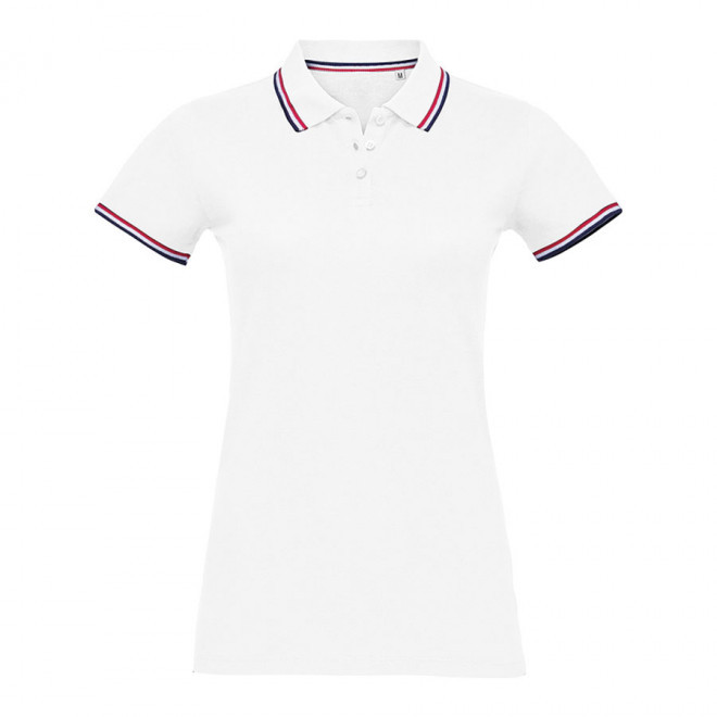 POLO FEMME A PERSONNALISER 'PRESTIGE' - blanc