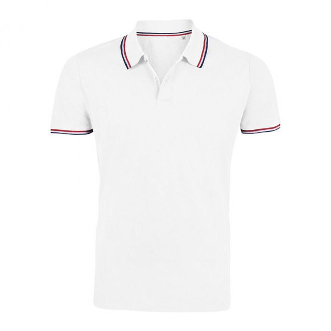 POLO HOMME PERSONNALISABLE 'PRESTIGE' - blanc
