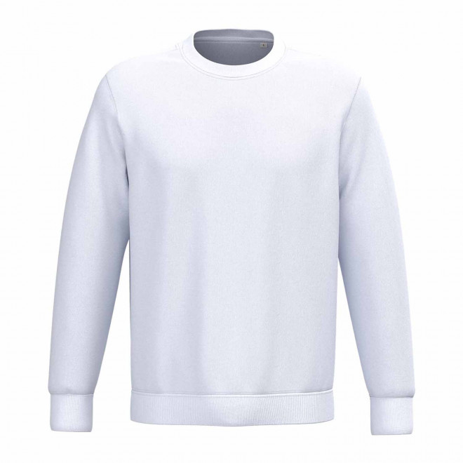 SWEAT-SHIRT MIXTE PERSONNALISABLE COL ROND 'NATIF' - blanc