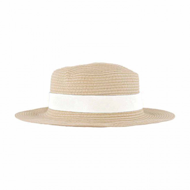 CHAPEAU CANOTIER PERSONNALISABLE 'CANOTO' - blanc