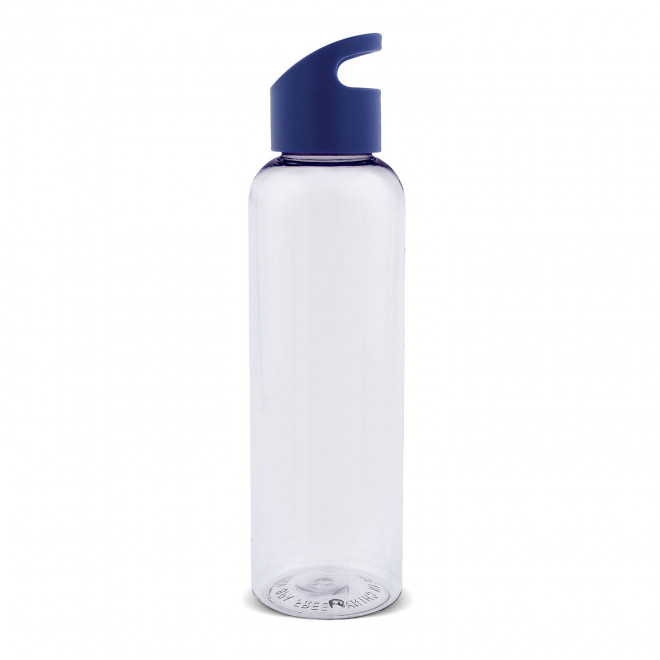 BOUTEILLE CORPS TRANSPARENT RPET PERSONNALISABLE 'SIMCOE' - bleu