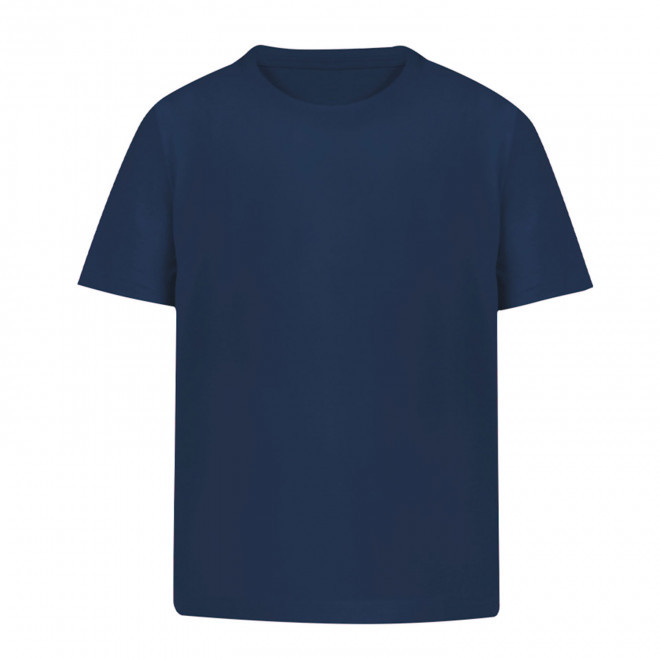 TEE-SHIRT ENFANT COULEUR PERSONNALISABLE 'NAYA' 160GM² - bleu marine