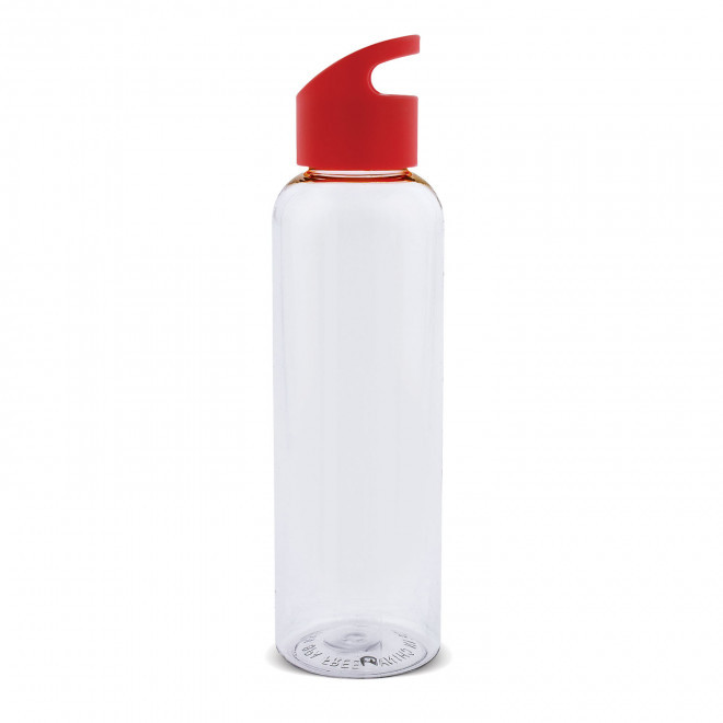 BOUTEILLE CORPS TRANSPARENT RPET PERSONNALISABLE 'SIMCOE' - rouge