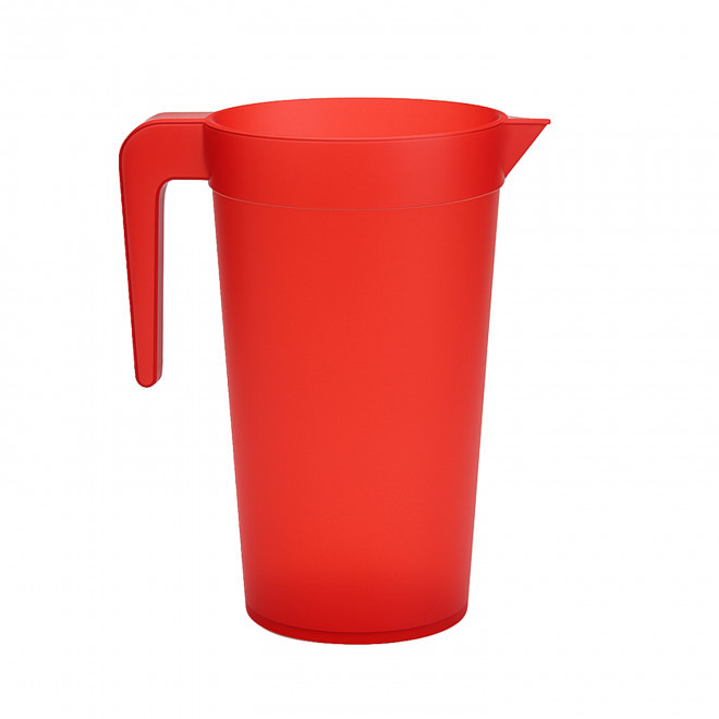 PICHET REUTILISABLE 1.5L PERSONNALISE 'LONIU COLOR' - rouge givré