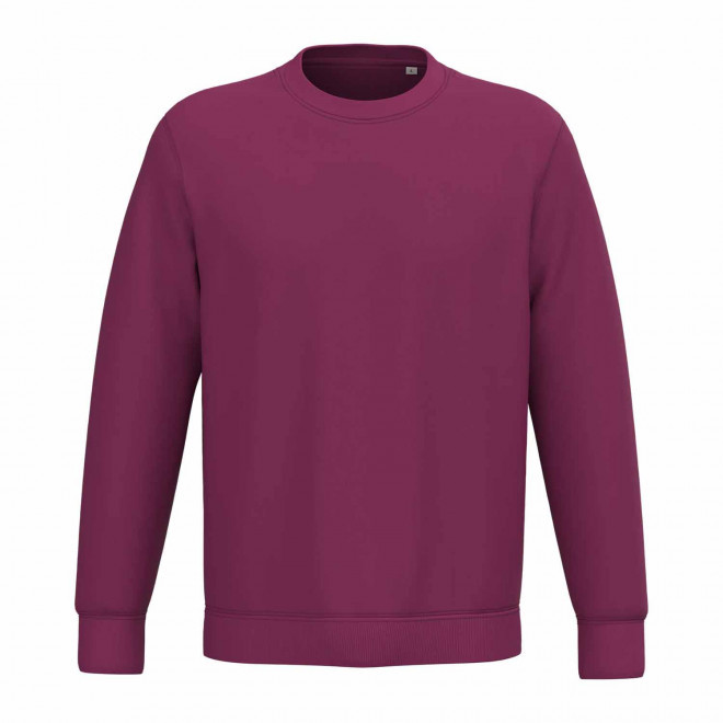 SWEAT-SHIRT MIXTE PERSONNALISABLE COL ROND 'NATIF' - fuchsia