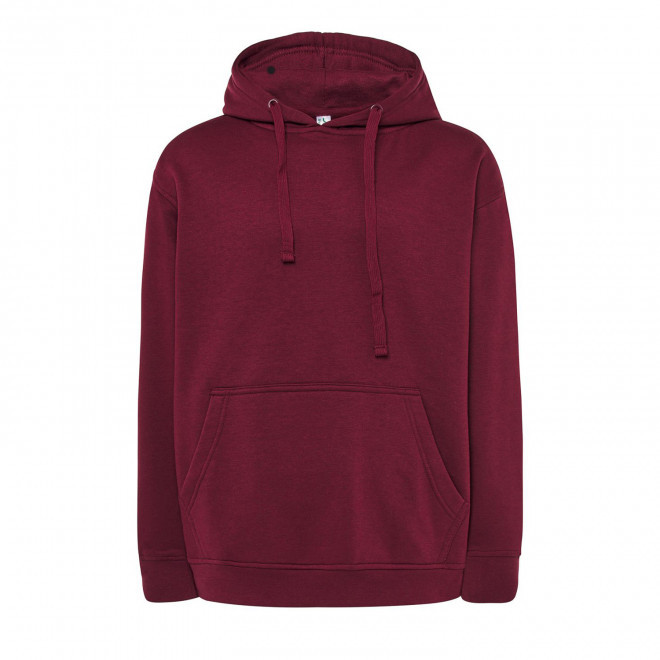 SWEAT-SHIRT MIXTE CAPUCHE JHK PERSONNALISABLE 'CORE 290' - bordeaux