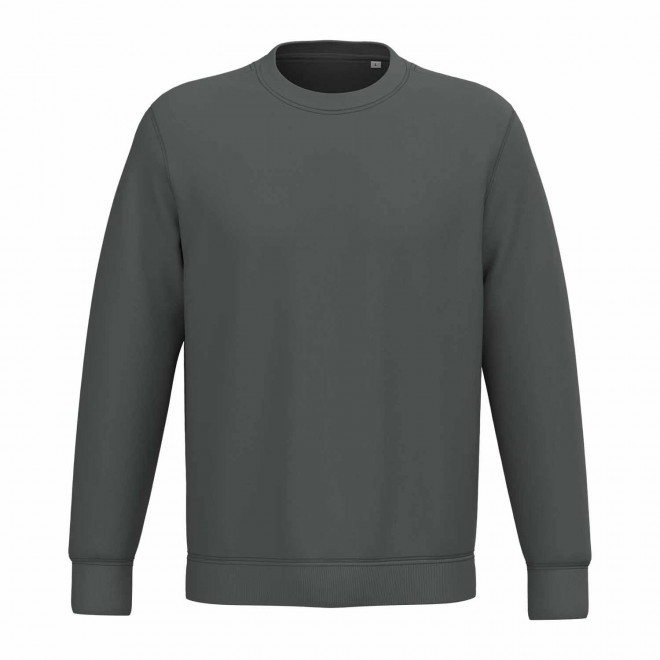 SWEAT-SHIRT MIXTE PERSONNALISABLE COL ROND 'NATIF' - gris métal