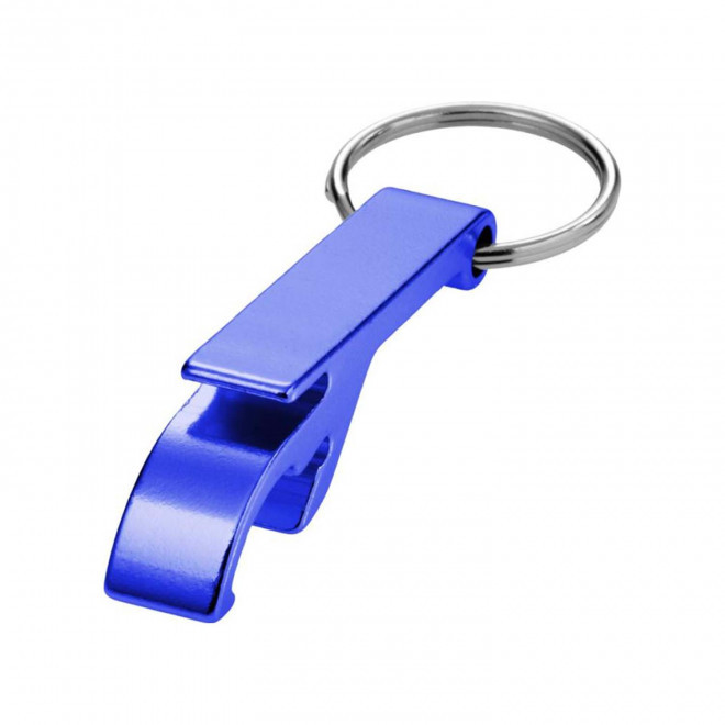 PORTE-CLÉS DÉCAPSULEUR PERSONNALISABLE 'OFFNER' - bleu