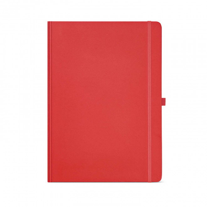 CARNET A4 CARTON RECYCLE PERSONNALISABLE 'ORMA' - rouge