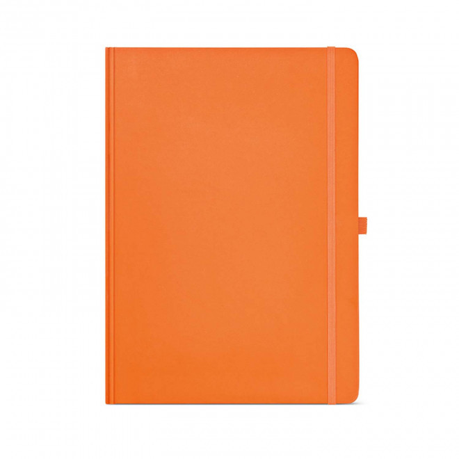 CARNET A4 CARTON RECYCLE PERSONNALISABLE 'ORMA' - orange