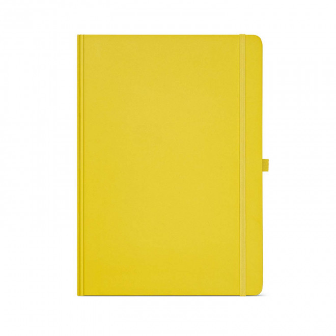 CARNET A4 CARTON RECYCLE PERSONNALISABLE 'ORMA' - jaune