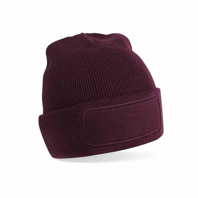 BONNET REVERS PERSONNALISABLE 'CAPELINO PATCH RECTANGLE' - bordeaux