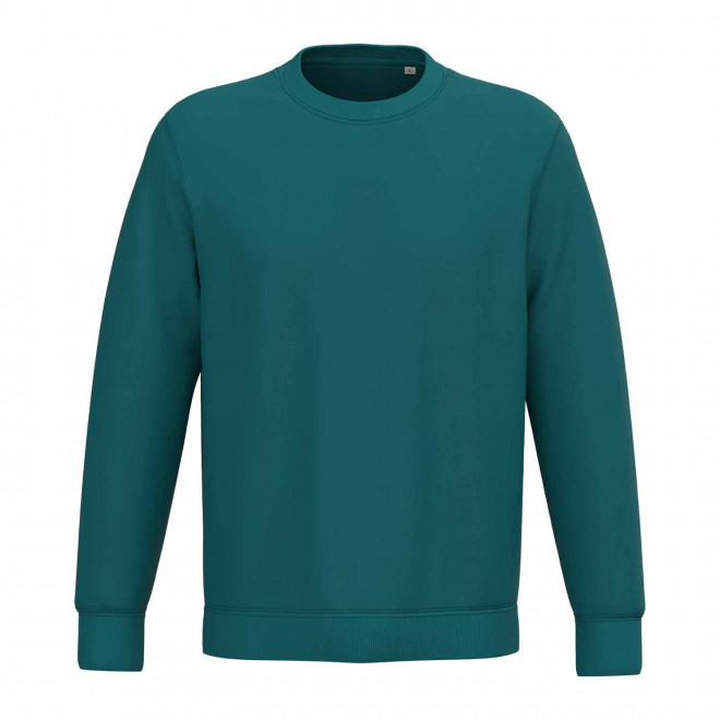 SWEAT-SHIRT MIXTE PERSONNALISABLE COL ROND 'NATIF' - vert forêt