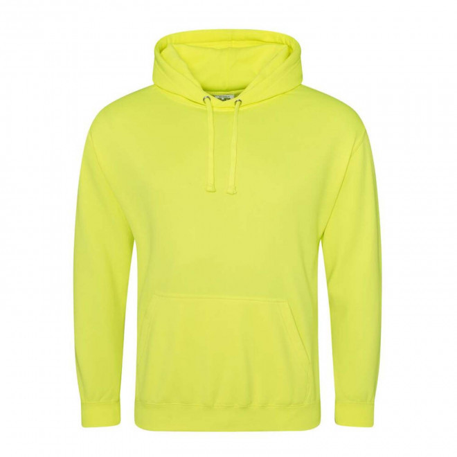 SWEAT CAPUCHE MIXTE PERSONNALISABLE 'HOODIE FLUO' - jaune