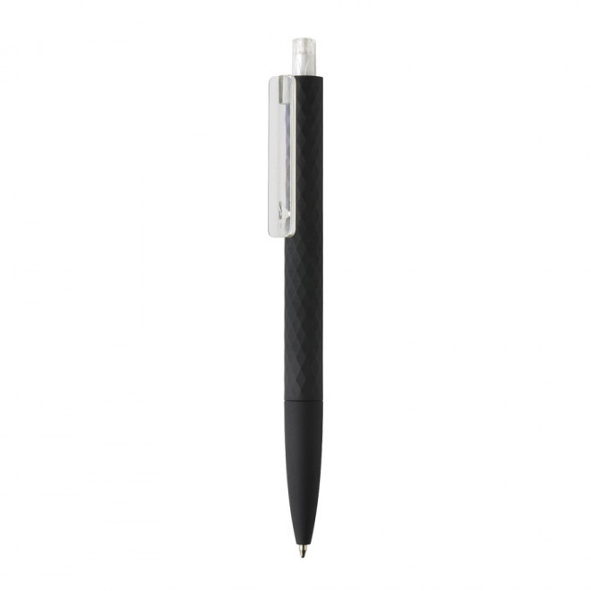 STYLO SOFT TOUCH PERSONNALISÉ 'RIYA BLACK' - blanc