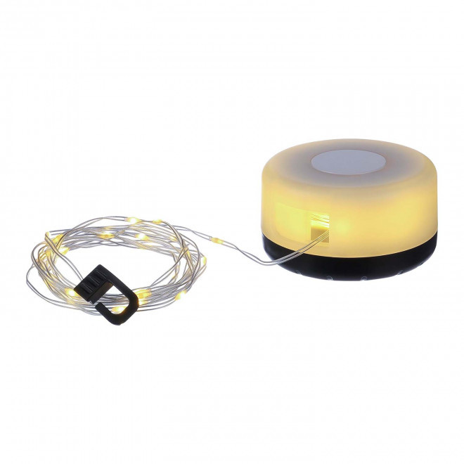 GUIRLANDE LUMINEUSE RETRACTABLE PERSONNALISABLE 'LAMPING' - noir