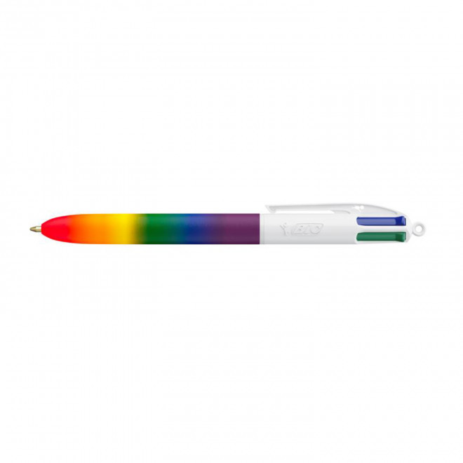 EXP 72H - STYLO BIC 4 COULEURS 'RAINBOW'  - arc-en-ciel