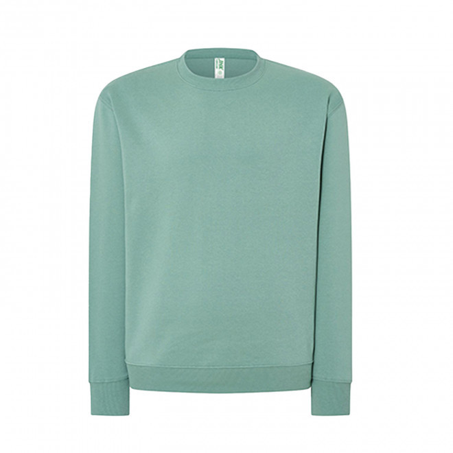 SWEAT-SHIRT MIXTE COL ROND JHK PERSONNALISABLE 'CORE 290' - bleu aqua