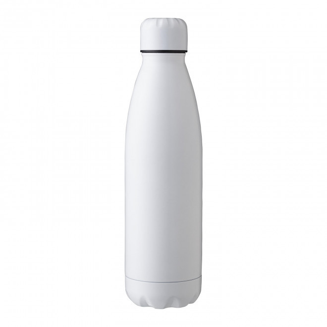 BOUTEILLE ISOTHERME 500ML PERSONNALISABLE 'MATERA MAT' - blanc